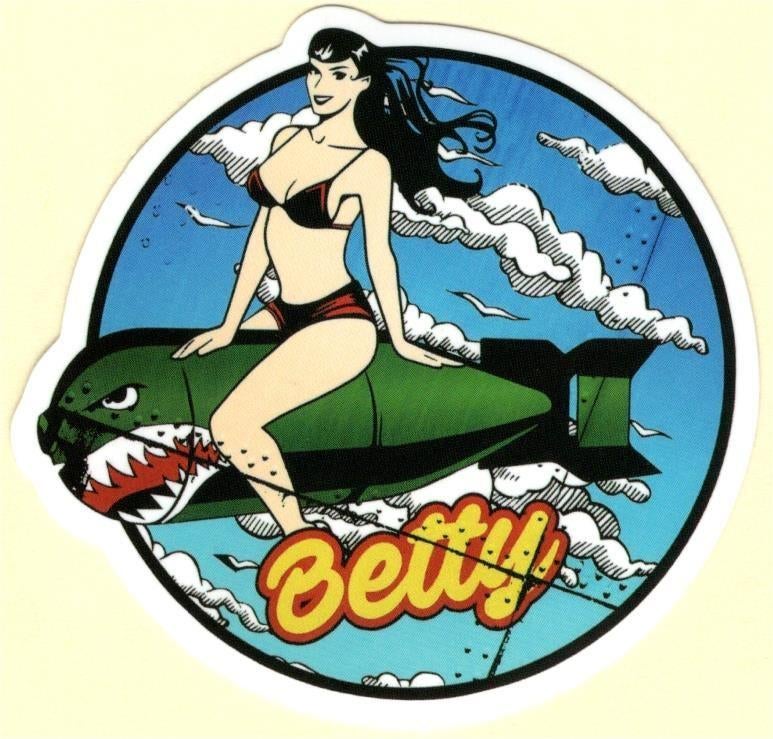 Pin Up Girl Betty sticker #198, Verzamelen, Verzenden, Nieuw
