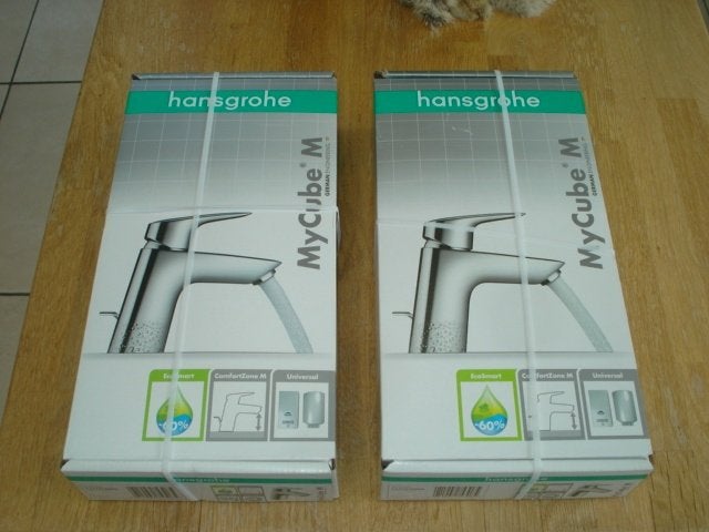 2x wastafel mengkranen hansgrohe, Bricolage & Construction, Sanitaire, Enlèvement, Neuf, Chrome, Lavabo