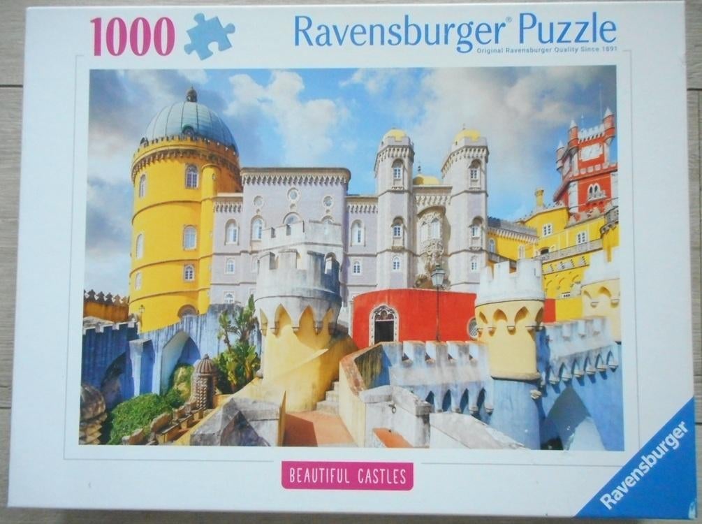 Ravensburger puzzel 1000stukjes castles Portugal., Hobby en Vrije tijd, Ophalen of Verzenden, Zo goed als nieuw