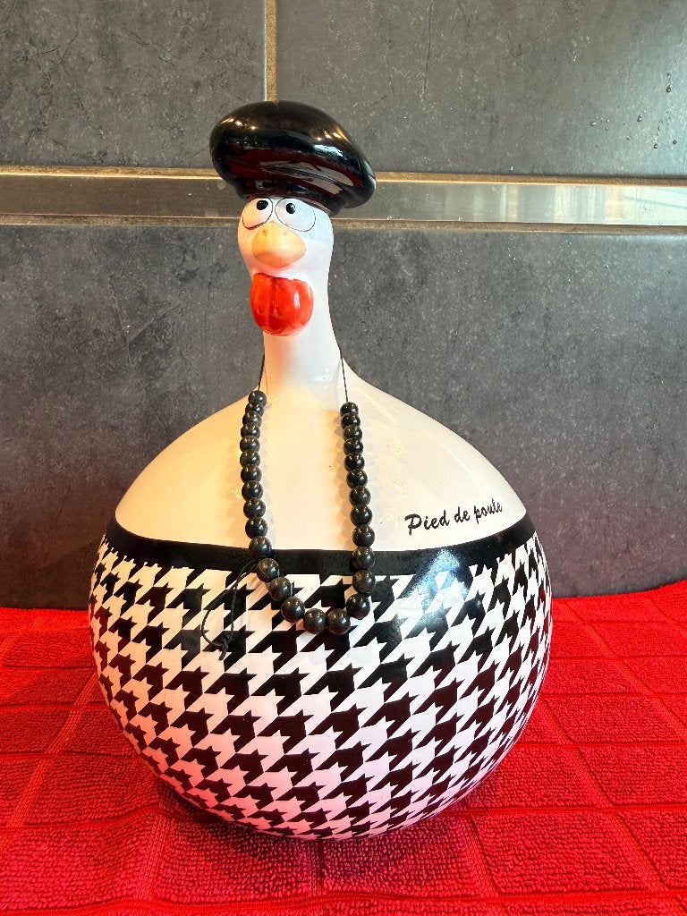 Grote rechte kip Pied de Poule - J-Line, Ophalen of Verzenden, Zo goed als nieuw, Dier
