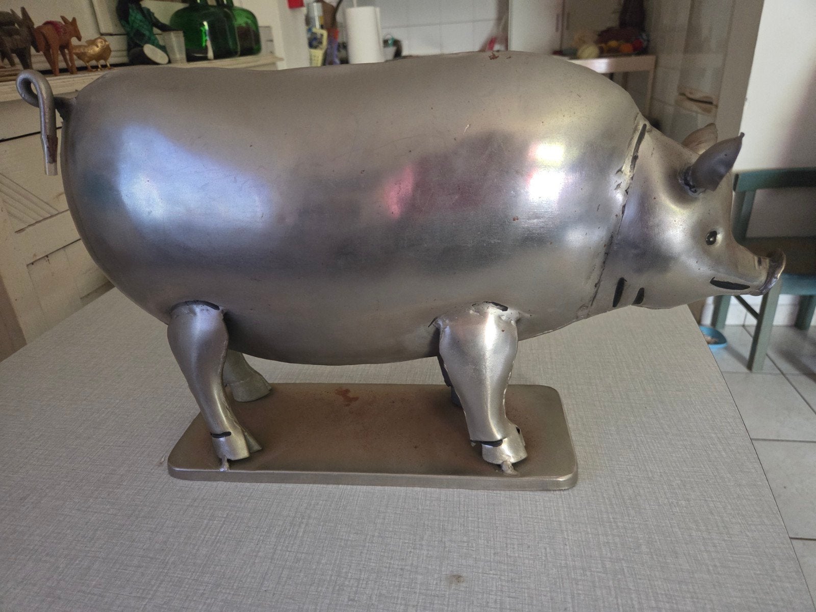 Cochon en métal., Antiquités & Art, Enlèvement ou Envoi