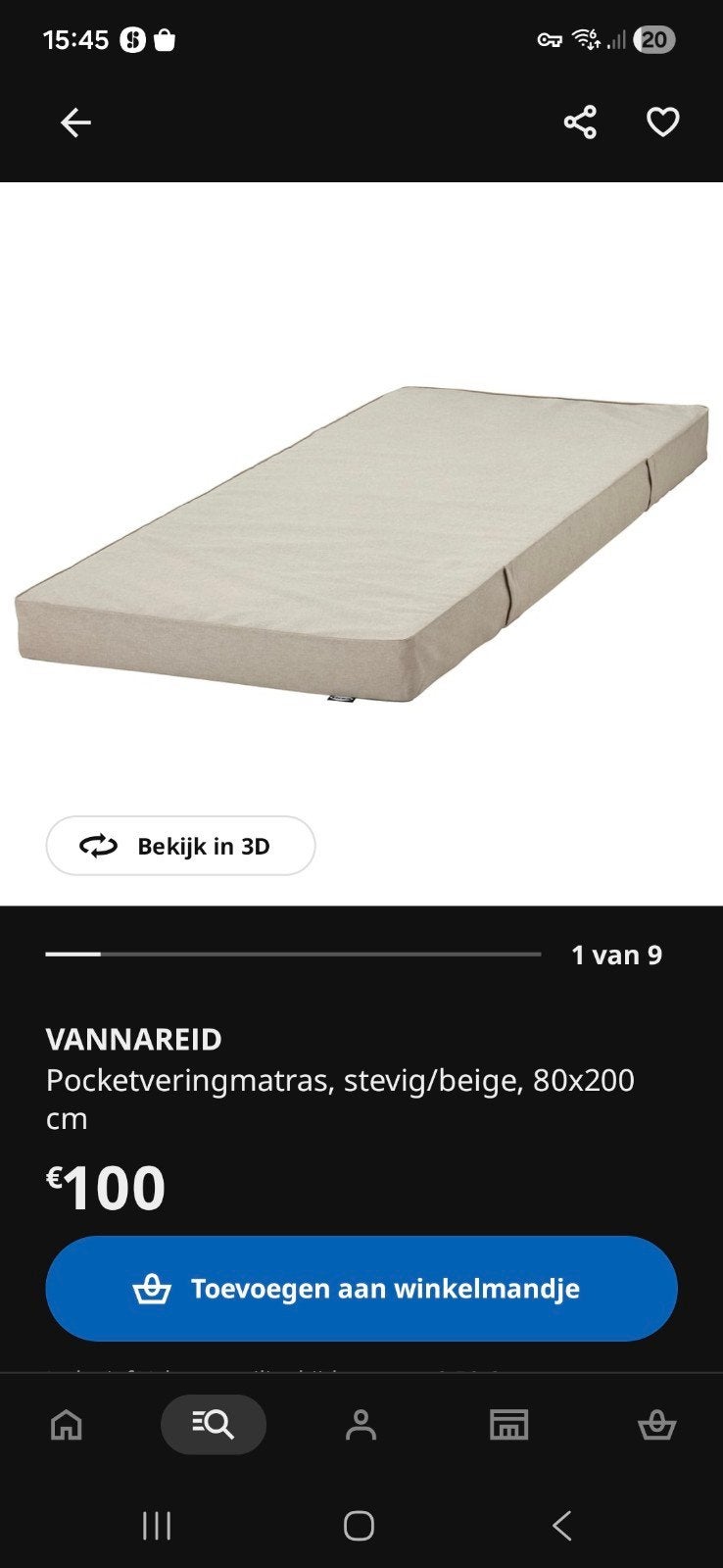Gratis Ikea matras, Enlèvement, Matelas