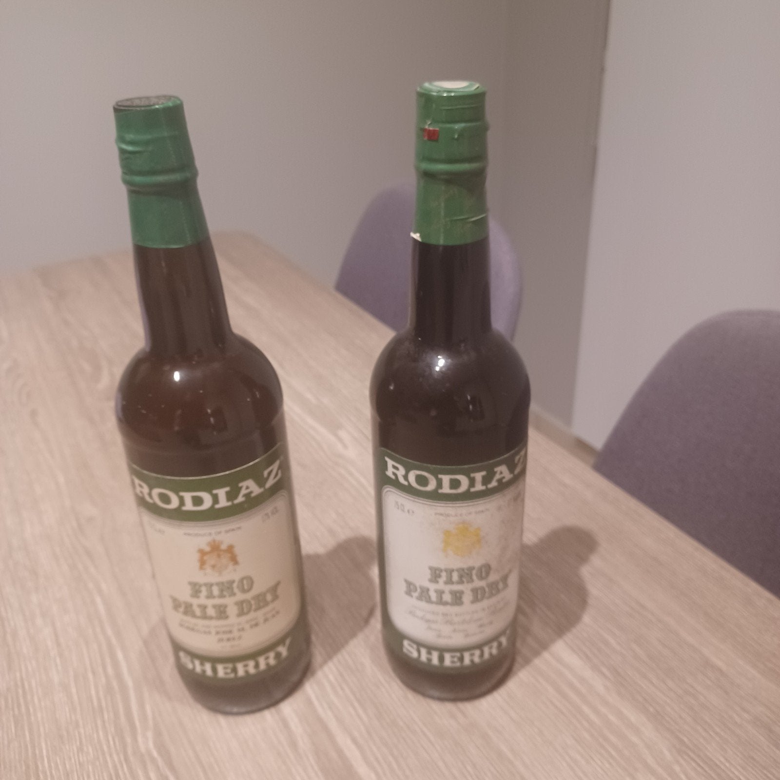 2 flessen sherry, Enlèvement