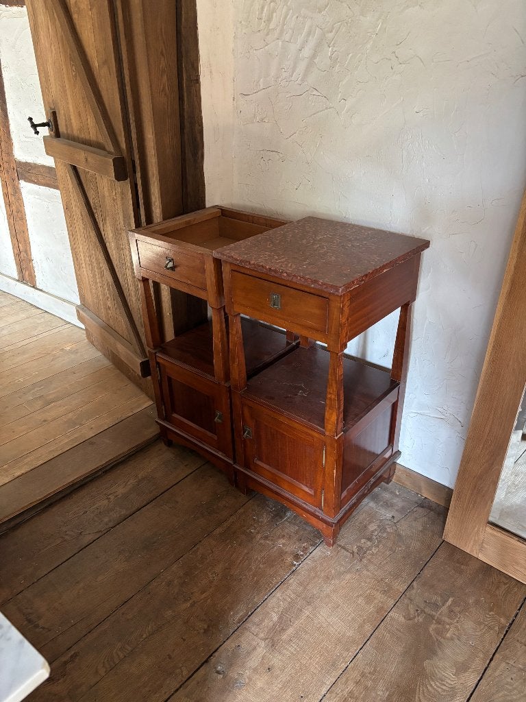 Tables de chevet en bois massif 2 ou 4 pièces, Comme neuf, Moins de 45 cm, Enlèvement, 55 à 70 cm