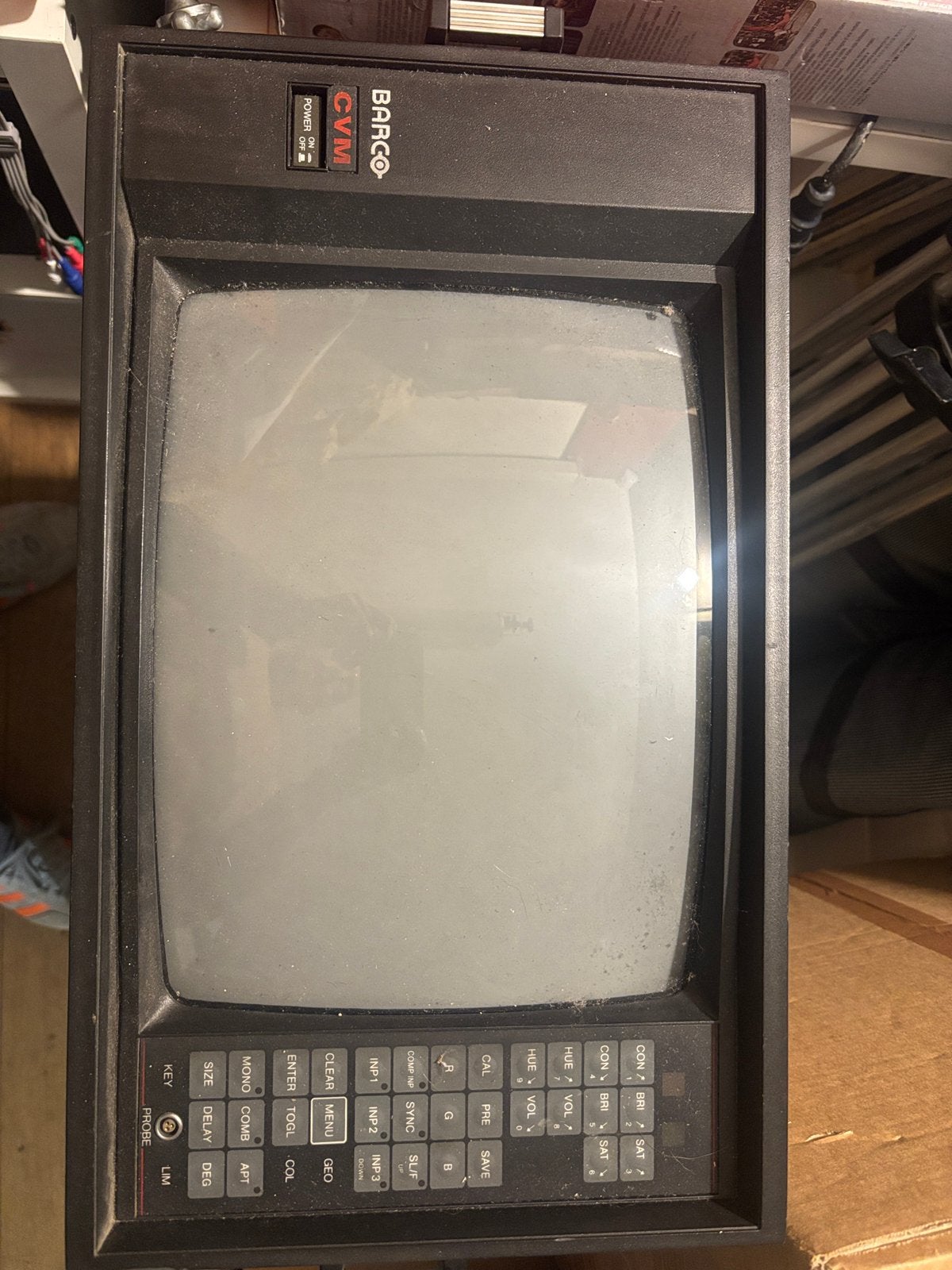 Barco pro cvm 2037 monitor crt rbg like sony pvm retrogaming, Antiek en Kunst, Ophalen