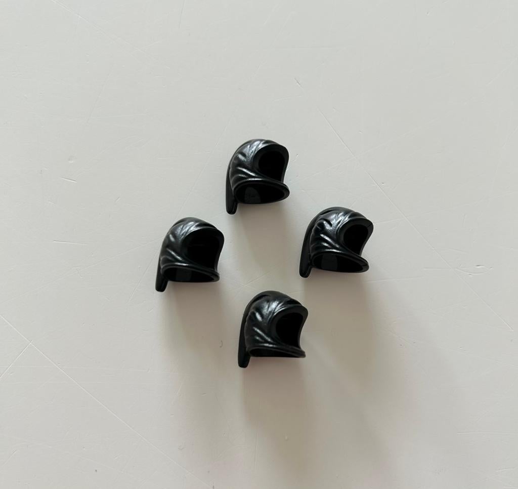 Lego hood zwart (4x), Verzenden, Lego, Accessoire, Zo goed als nieuw