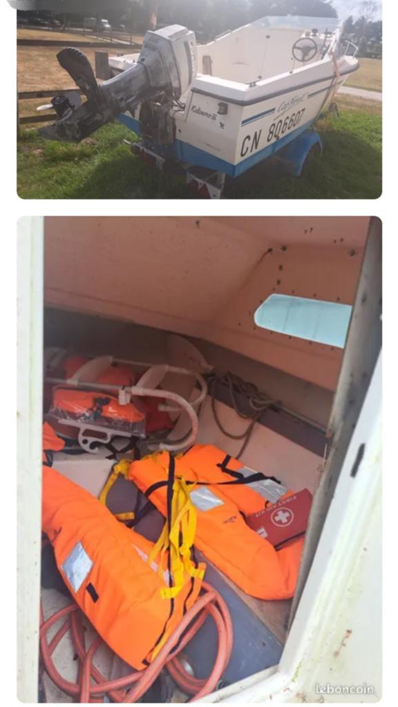 Bateau cap ferret 6 personnes moteur susuki remorque, Ophalen of Verzenden