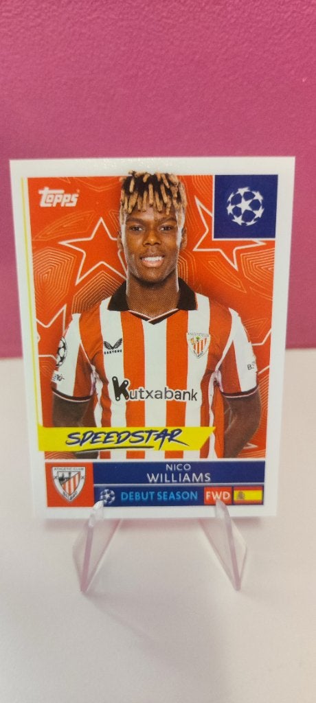 Nico williams debut season champions League, Collections, Enlèvement ou Envoi, Neuf, Sport