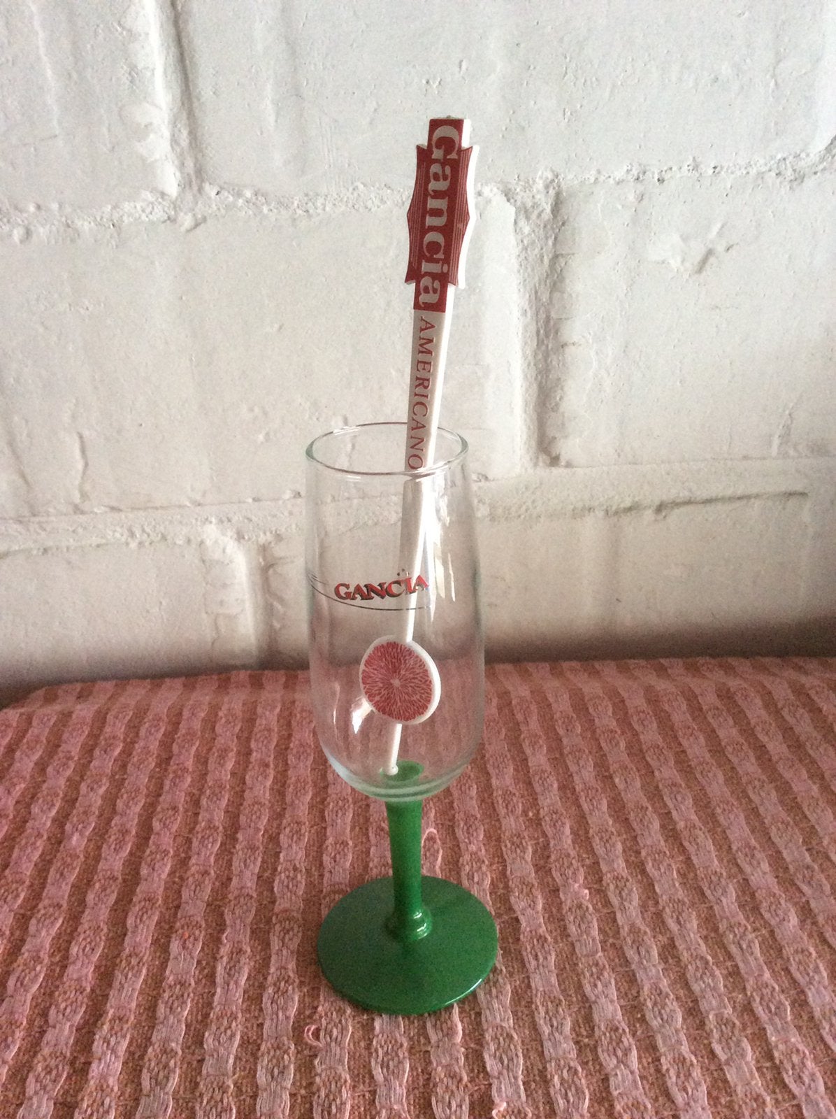 Gancia avec agitateur adapté, Enlèvement, Comme neuf, Verres et Verres à shot