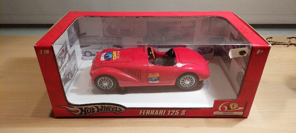 Ferrari 125S 60th Anniversary Hot Wheels 1:18, Hobby en Vrije tijd, Modelauto's | 1:18, Ophalen of Verzenden, Nieuw, Auto, Hot Wheels