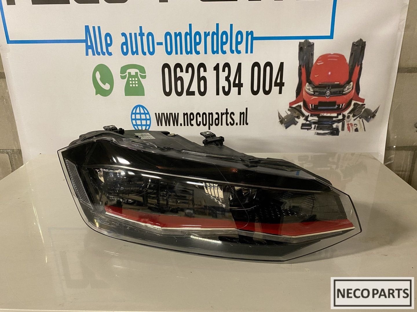 VW POLO 2G GTI LED KOPLAMP RECHTS 2G1941036C ORIGINEEL, Volkswagen, -, Utilisé, -