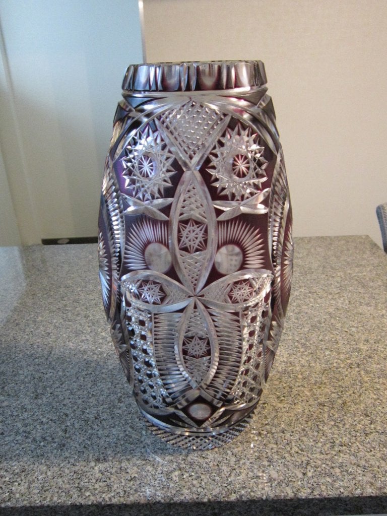 kristallen vaas, Antiek en Kunst, Antiek | Glaswerk en Kristal, Ophalen