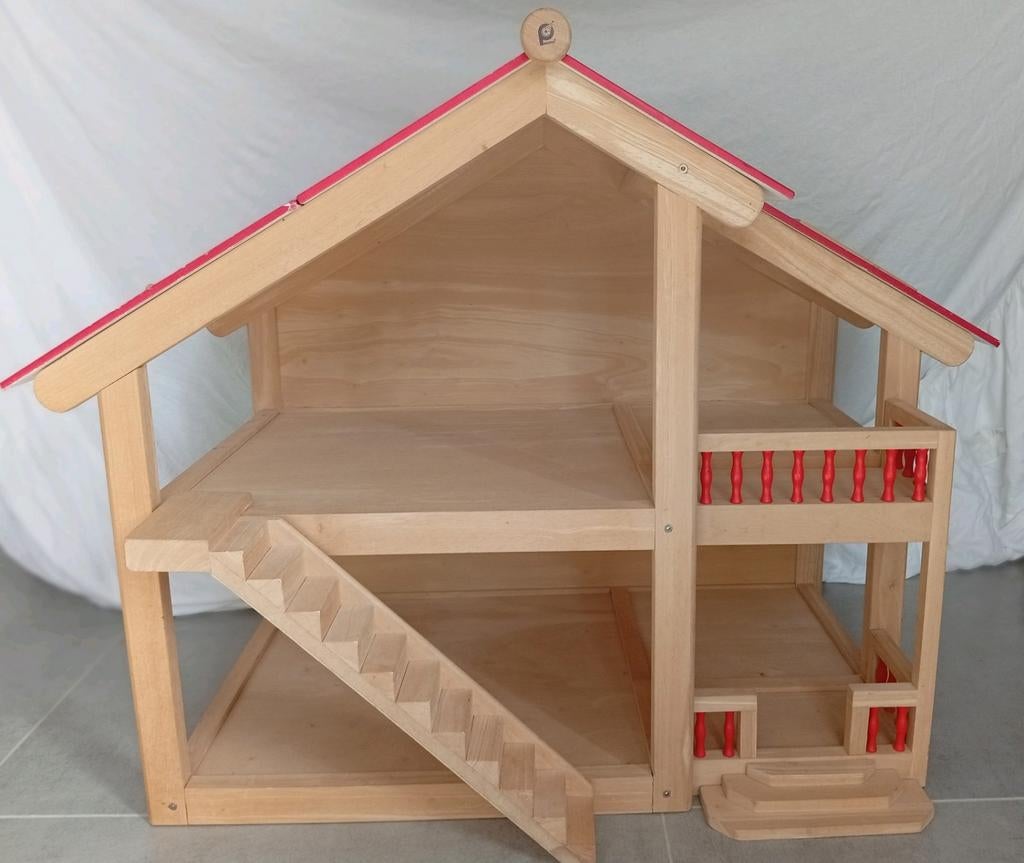 Pintoy poppenhuis met meubeltjes, Kinderen en Baby's, Ophalen, Poppenhuis