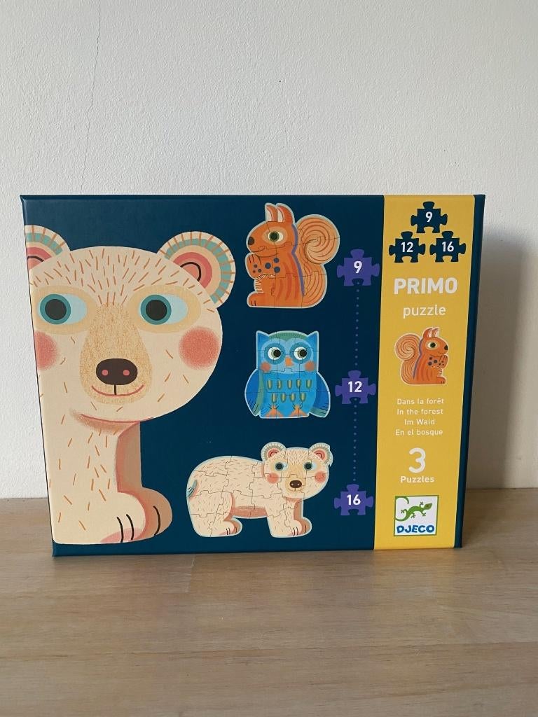 Djeco puzzel kinderen +3 jaar, Ophalen of Verzenden, Minder dan 10 stukjes, Zo goed als nieuw, 2 tot 4 jaar