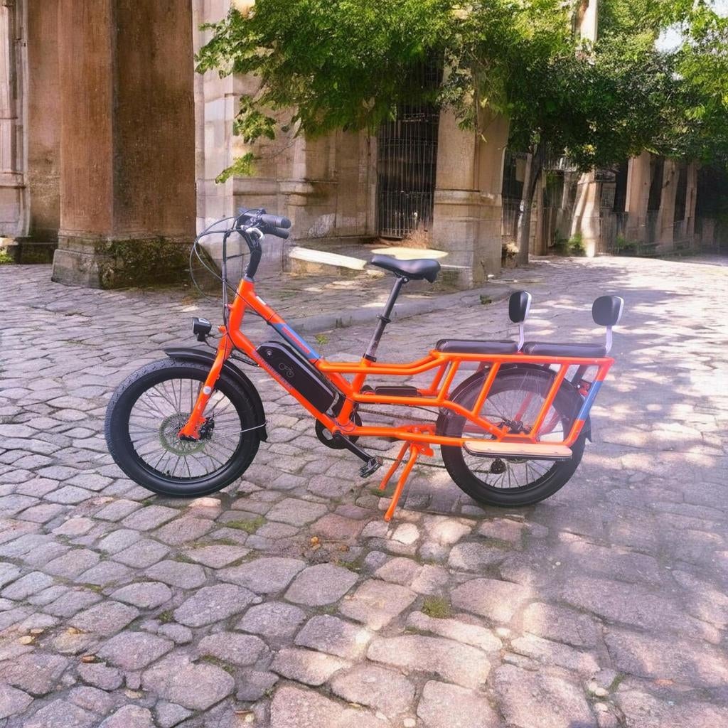 RadWagon 4 Electric Cargo / Longtail Bike – In topstaat!, Elektrisch, Zo goed als nieuw, 2 kinderen, Schijfrem