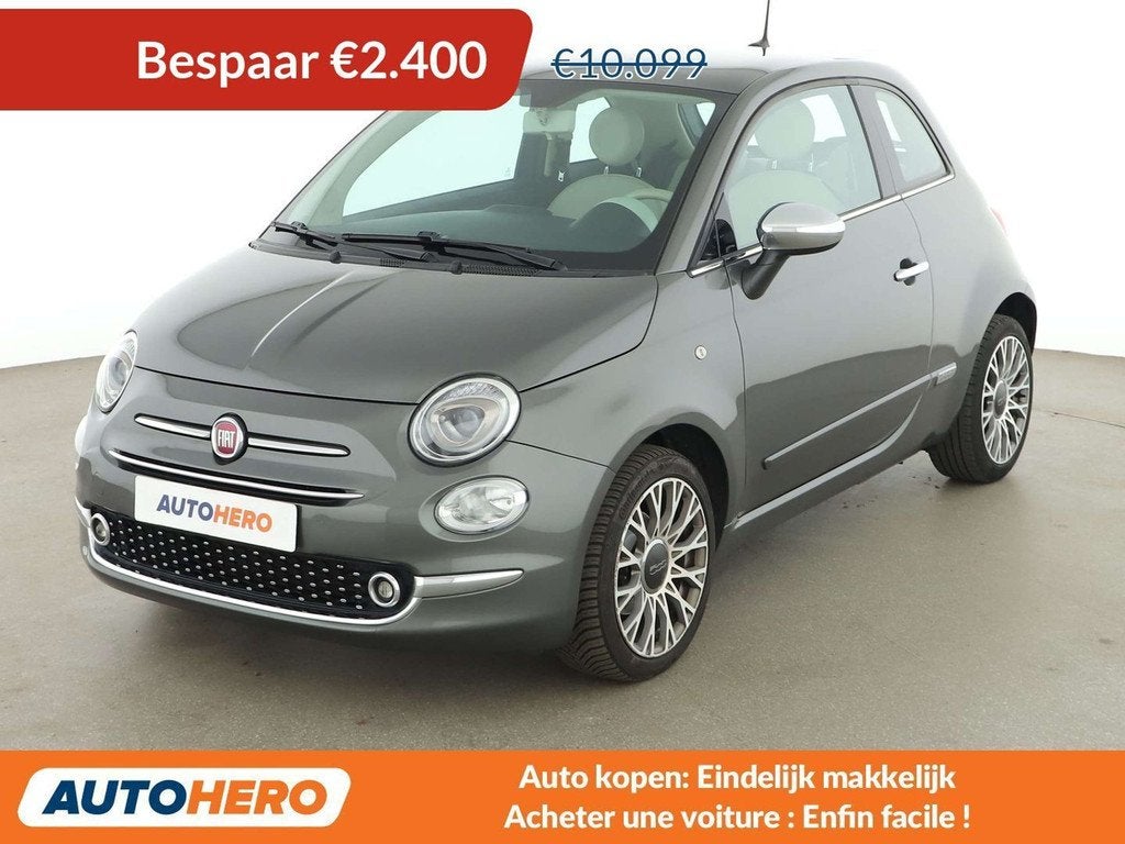 Fiat 500 1.2 Lounge (année de construction 2019), Autos, Fiat, 1242 cm³, Argent ou Gris, Euro 6, 69 ch