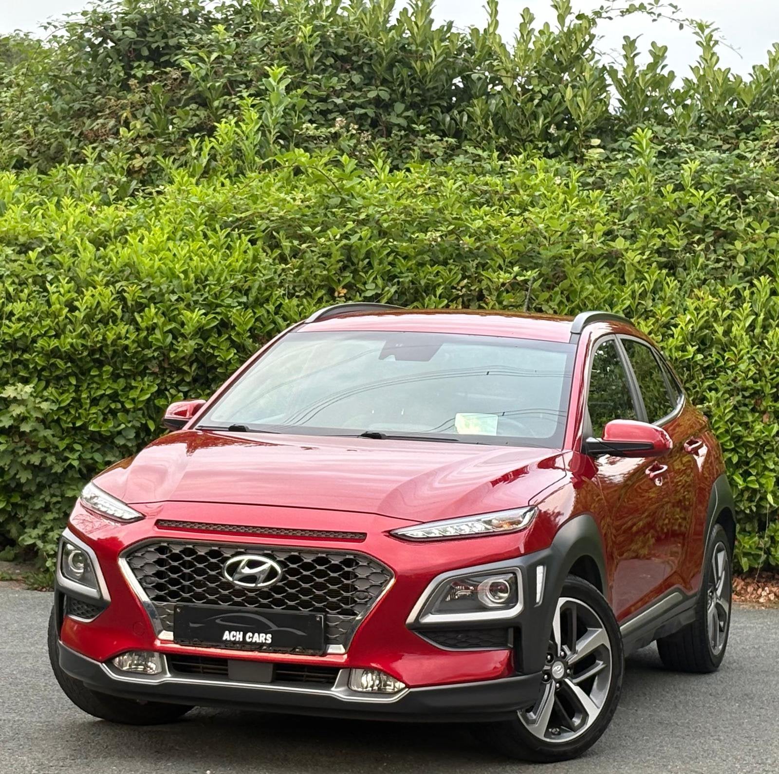 Hyundai Kona 1.0 Essence 2018 €6b Airco GPS LED full options, Achat, Euro 6, Entreprise, Noir