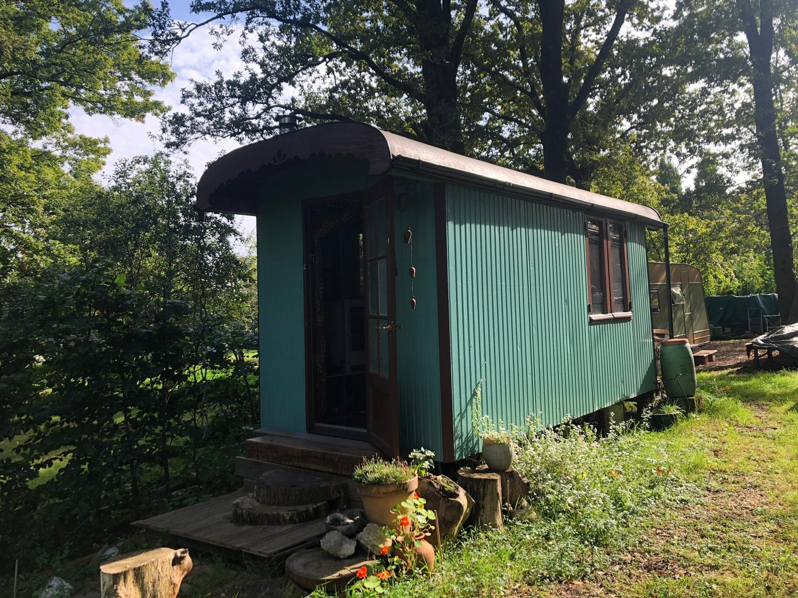 Pipowagen - werfkeet - tiny house - extra kamer, Ophalen, Gebruikt