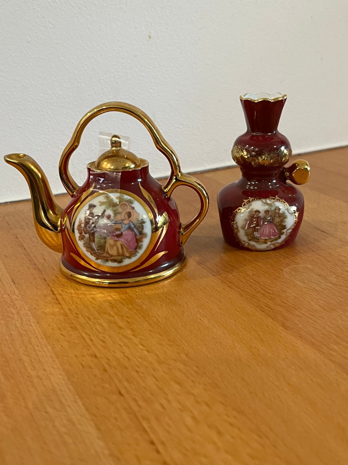 Vintage miniatuur Frans Limoges porselein, Ophalen of Verzenden, Zo goed als nieuw