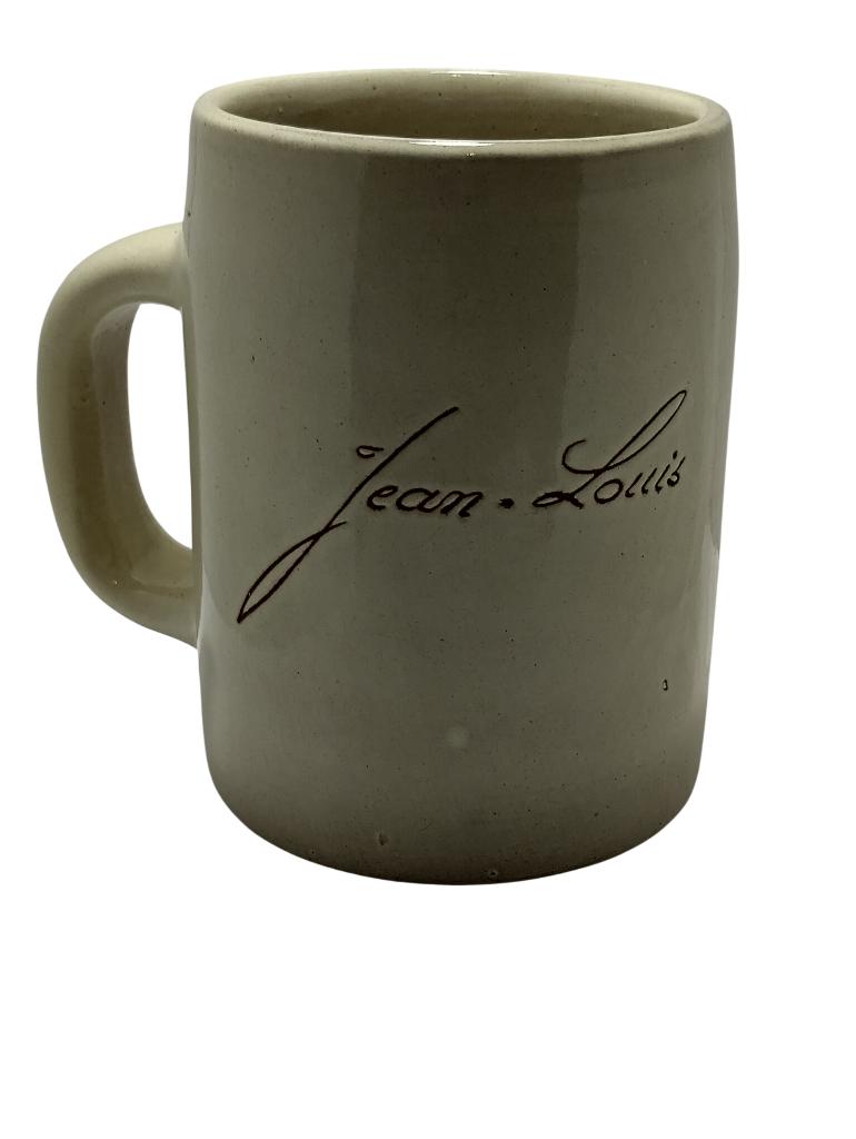 Mug prénom Jean-Louis Abbaye de Maredsous vintage 80-90, Antiquités & Art, Enlèvement