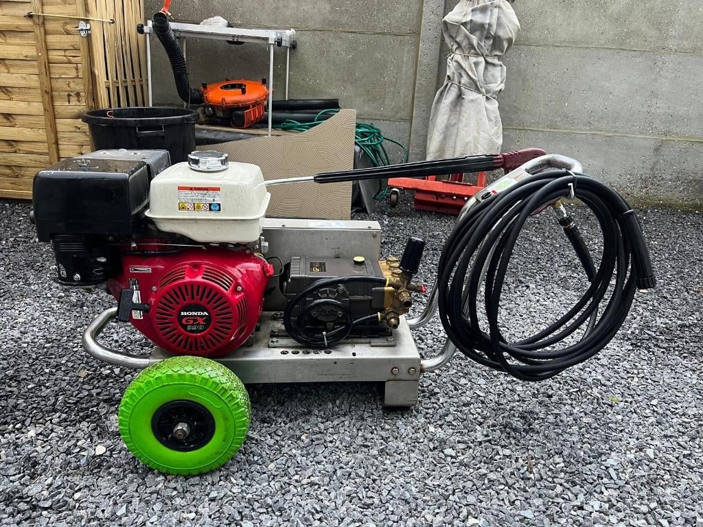 Honda GX390 GP TS1511 pomp Benzine Hogedrukreiniger  200BAR, Ophalen, Met autostop en -start, Zo goed als nieuw, Benzine