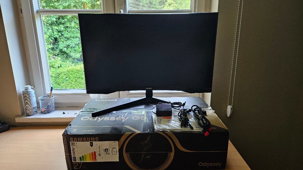 Samsung odyssey g5 curved gaming monitor 27 inch, Computers en Software, Monitoren, 101 t/m 150 Hz, VA, Zo goed als nieuw, HDMI