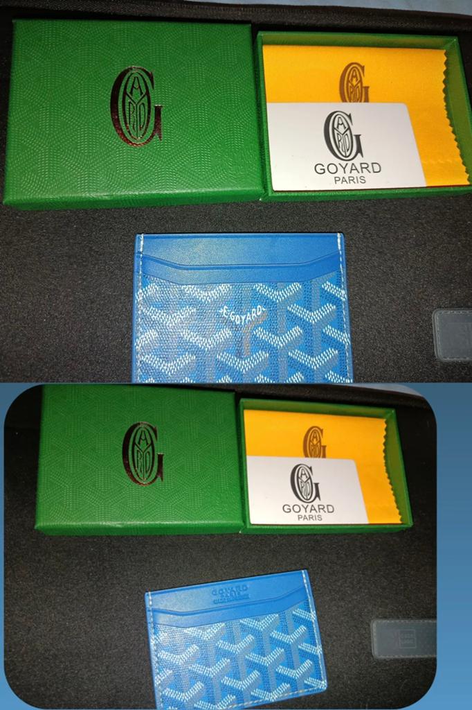Porte carte goyard bleu, Enlèvement, Bleu
