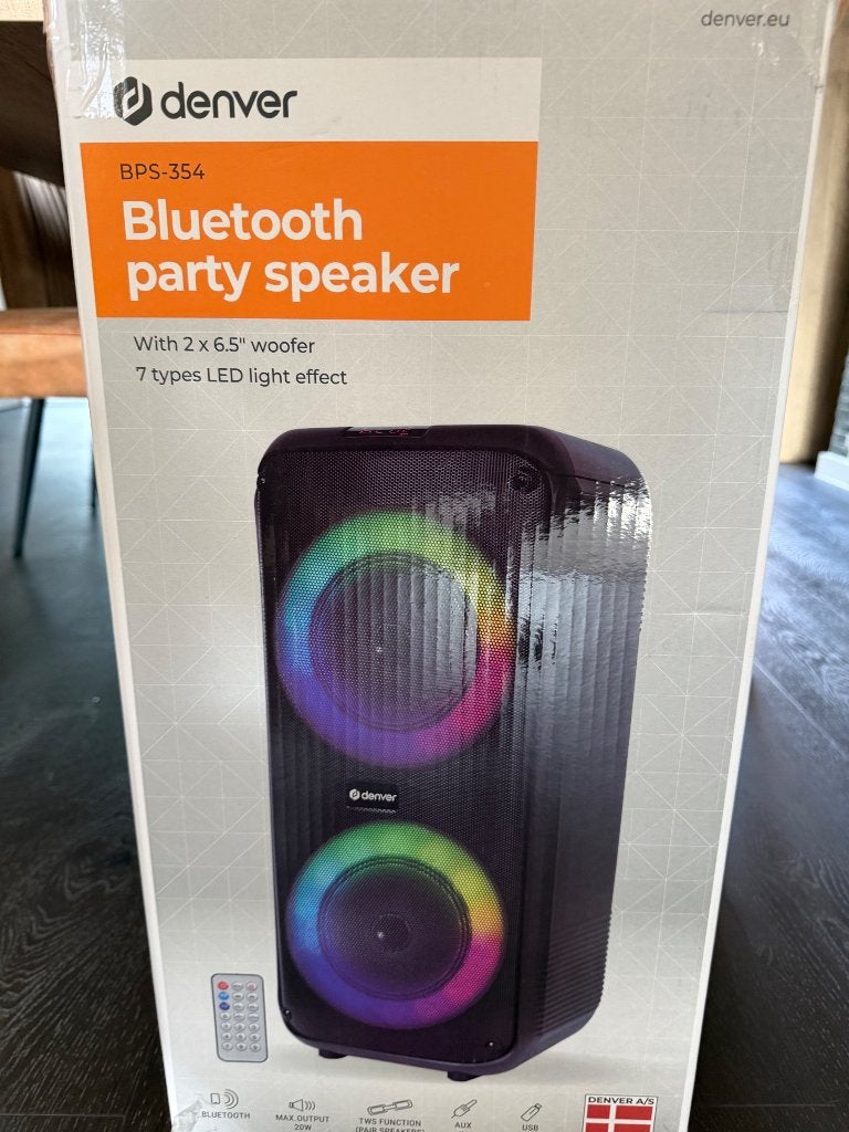 Denver BPS-354, Audio, Tv en Foto, Luidsprekerboxen, Ophalen, Nieuw, 120 watt of meer, Overige merken