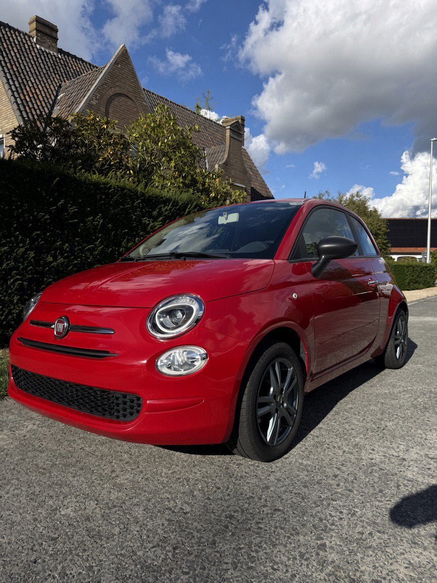 Fiat 500 1.2 Lounge — 97.000km — 2015 — topstaat — 2de set, Autos, Rouge, Achat, Euro 6, Boîte manuelle