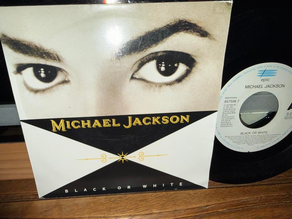 Black Or White, Originele persing, 7 inch, Single, Ophalen of Verzenden