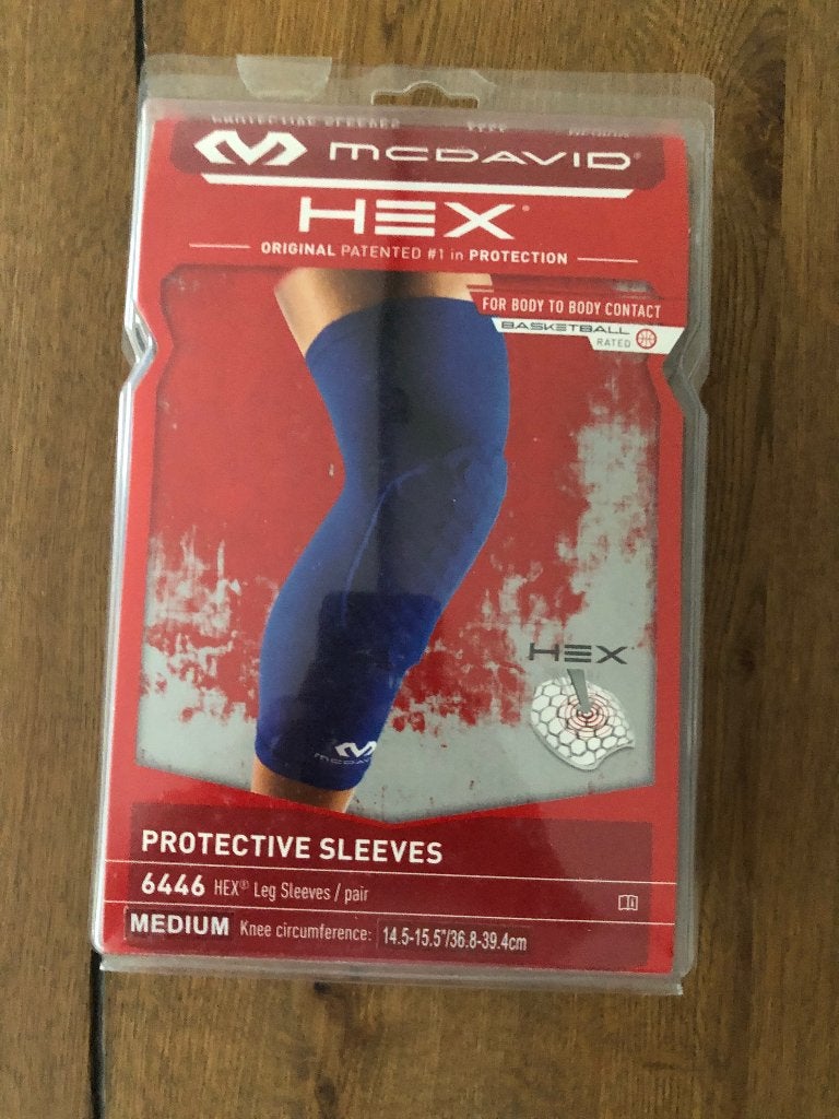 McDavid Hex beenbeschermmouwen/paar, blauw, Ophalen, Nieuw, Kleding
