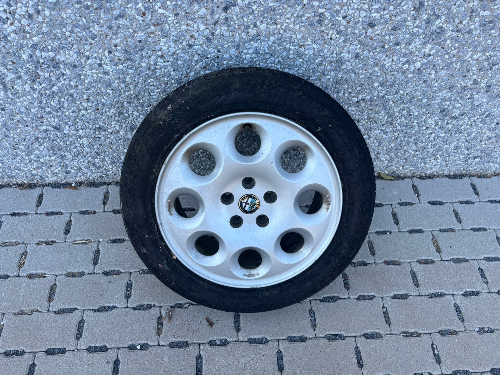 Alfa Romeo 166 aluminium velg - gratis af te halen, Ophalen, Gebruikt, 16 inch, Banden en Velgen