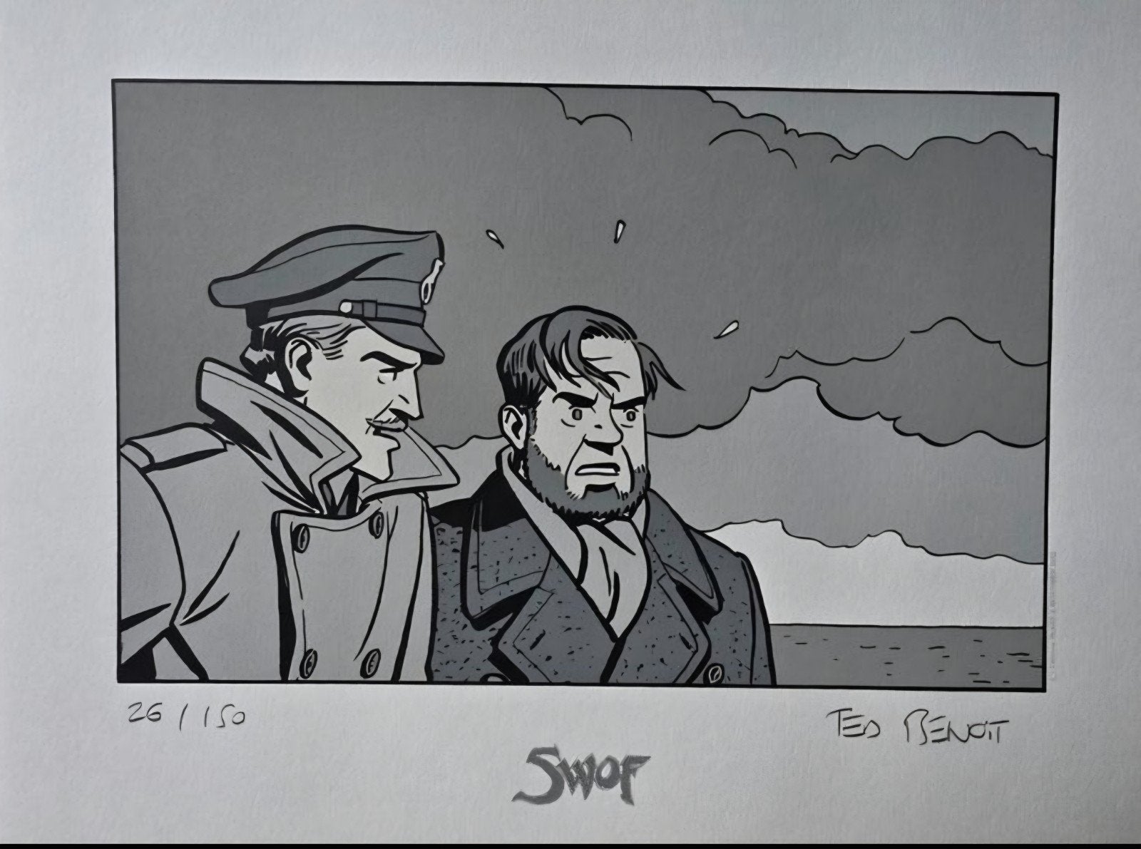 Sérigraphie Blake et Mortimer numérotée, Antiquités & Art, Art | Lithographies & Sérigraphies, Numéroté, Enlèvement ou Envoi, Sérigraphie