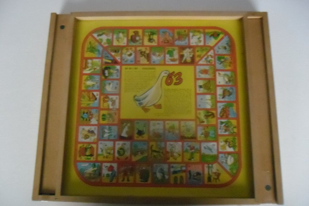 Vintage, Dam en Ganzen spel., Ophalen, Zo goed als nieuw