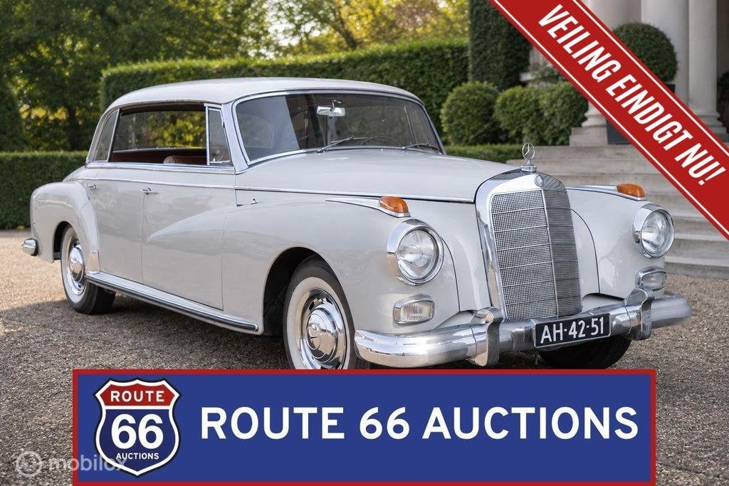 Mercedes-Benz 300 Adenauer | 1961 | Route 66 Auctions, Auto's, Zwart, Mercedes-Benz, Bedrijf, Handgeschakeld
