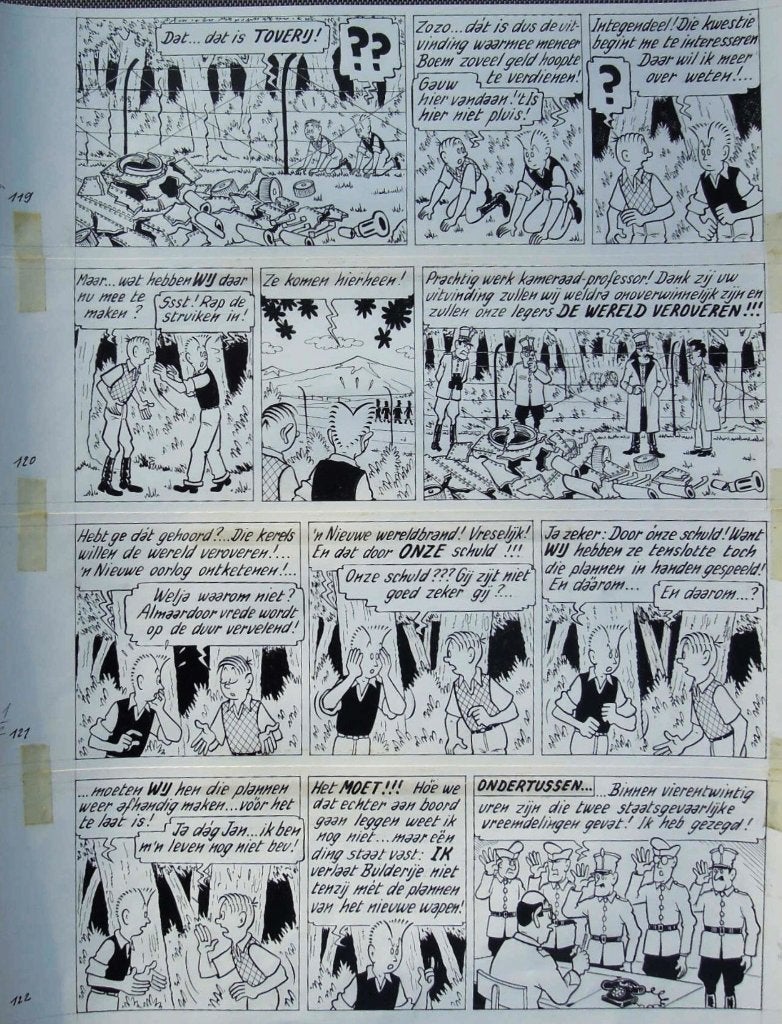 POM - page originale PIET PIENTER et BERT BIBBER, Enlèvement ou Envoi