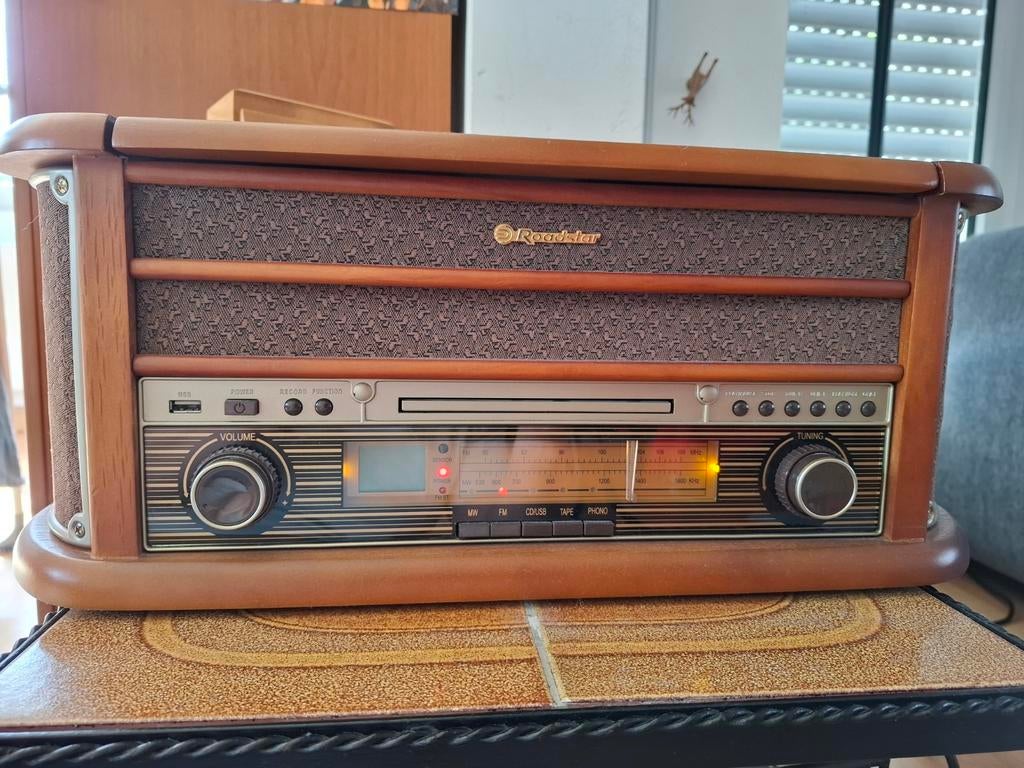 Roadstar Platenspeler/cd speler/ radio/cassette/usb, Ophalen, Overige typen, Met cd-speler