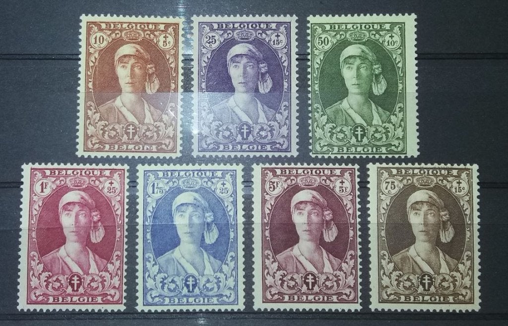 Timbres 326/32 Antituberculeux Reine Elisabeth Infirmières, Timbres & Monnaies, Timbres | Europe | Belgique, Envoi, Timbre-poste