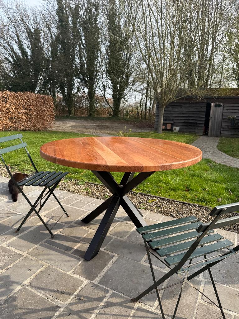 Ronde eettafel kave home, 100 à 150 cm, Rond, Comme neuf, 100 à 150 cm