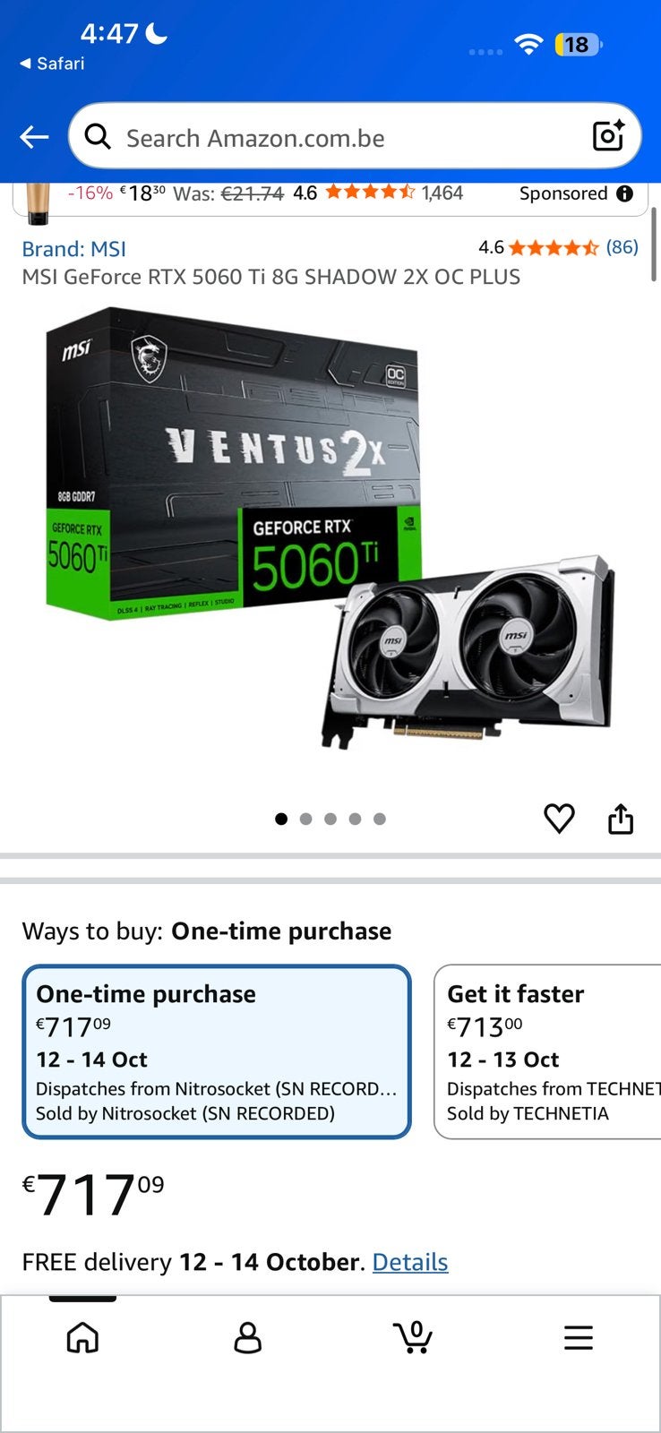 RX 5060 Ti 8Gb NIEUW met factuur, Informatique & Logiciels, Enlèvement ou Envoi, Neuf