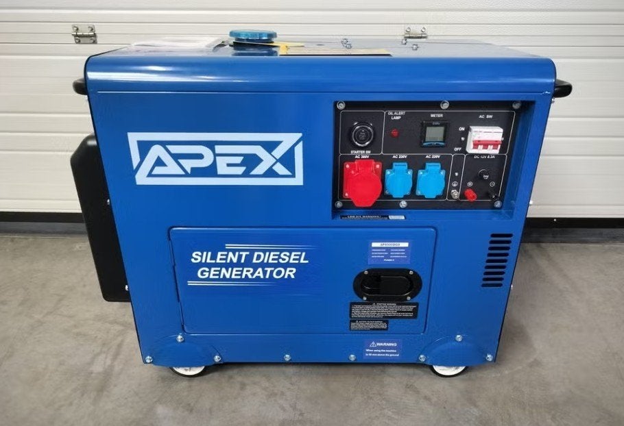 Apex 6.5KW diesel aggregaat -elektrische start.Top kwaliteit, Ophalen, Nieuw