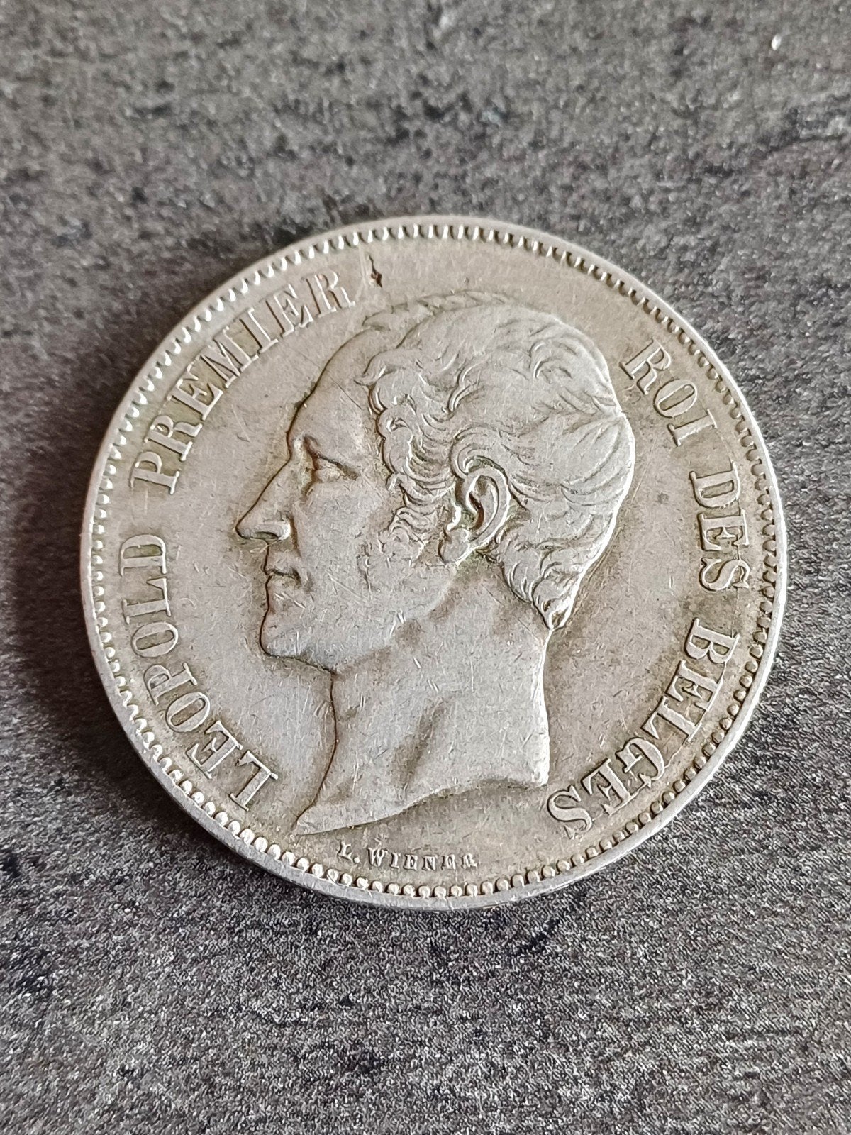 BELGIË 5 FRANK 1851 LEOPOLD I ZILVER, Postzegels en Munten, Munten | België, Zilver, Ophalen of Verzenden, Losse munt, Zilver