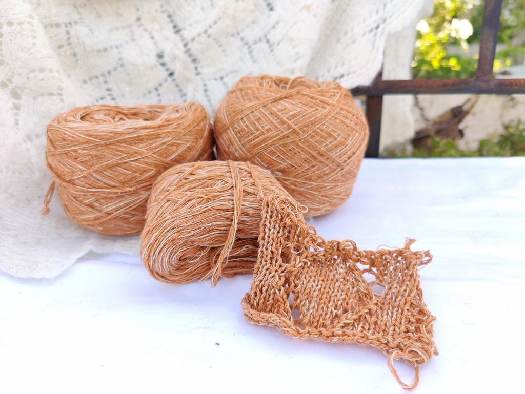 400 grammes brique Bourette (100 %) soie 1600 mm rang 4,5, Enlèvement ou Envoi