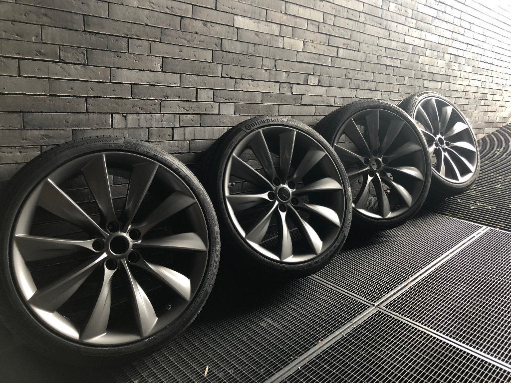 Originele Tesla model S Turbine 21" velgen, Auto-onderdelen, Ophalen, 245 mm, Velg(en), 21 inch