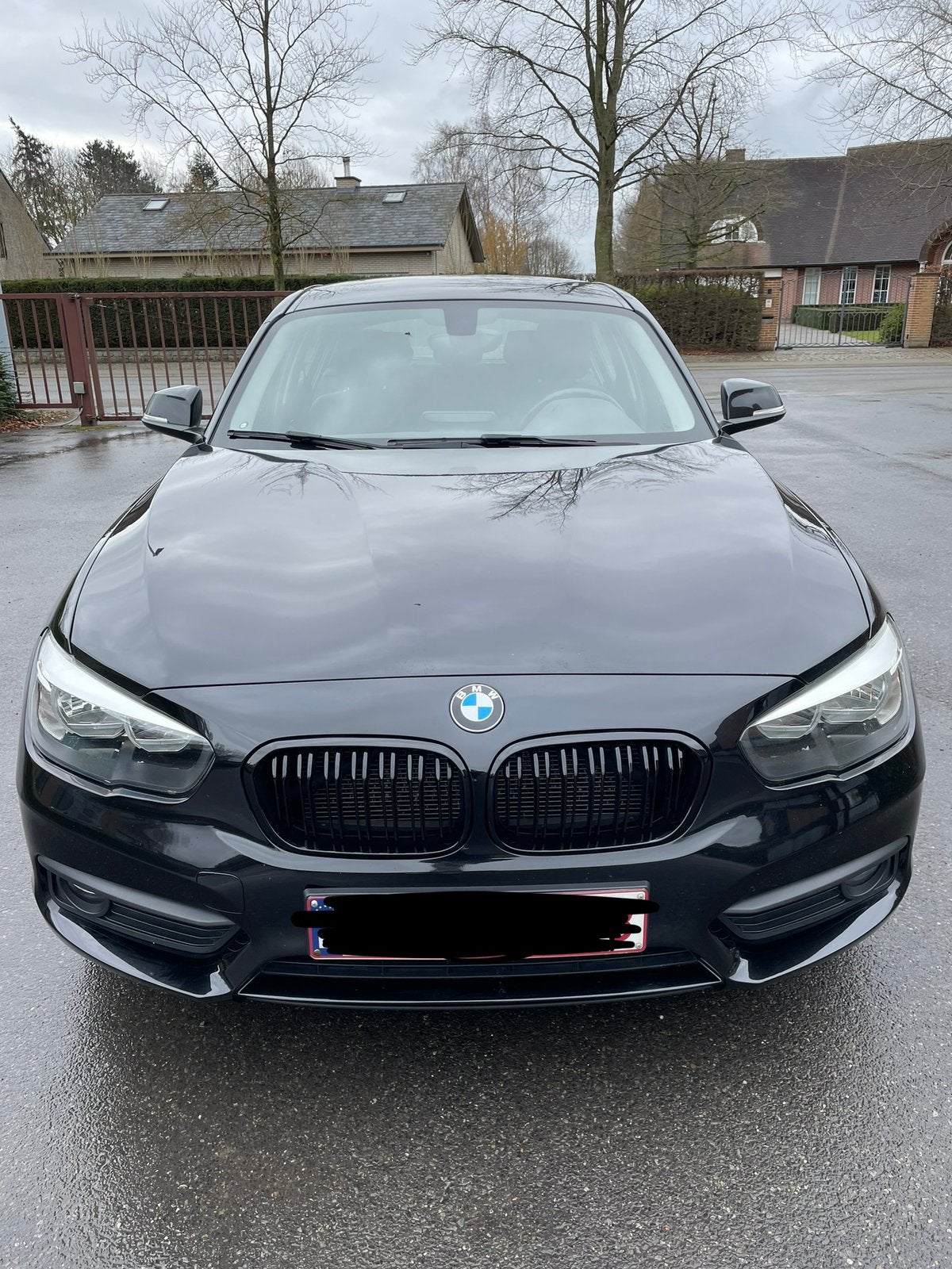 Bmw 116, Auto's, BMW, 1 Reeks, Zwart, Leder, Diesel