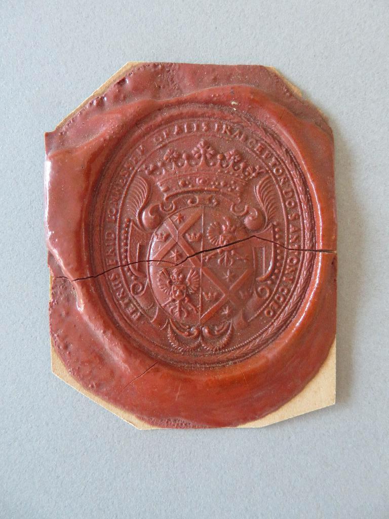 19de eeuwse Lakzegel Wax Gralis Fraeceptor Antony Colo ?, Antiek en Kunst, Ophalen of Verzenden