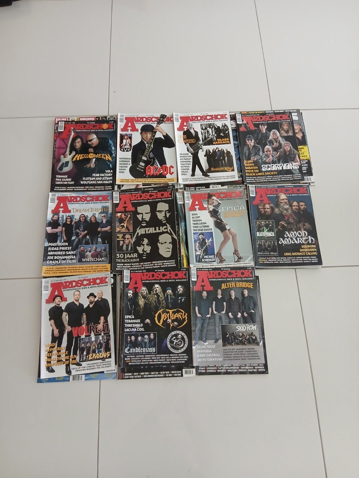 Aardschok , Rocks magazines lot, Boeken, Ophalen of Verzenden