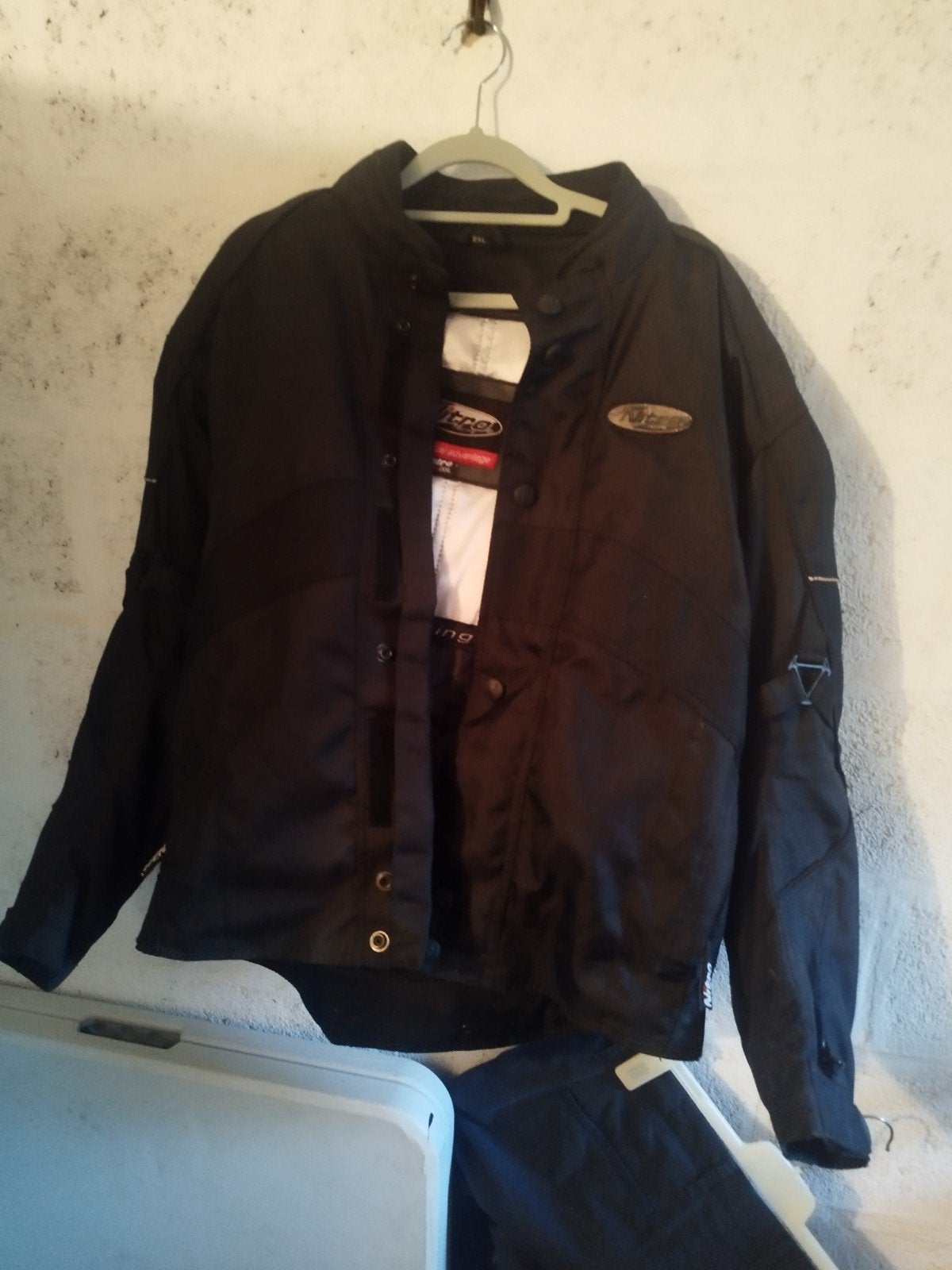 veste moto, Ophalen