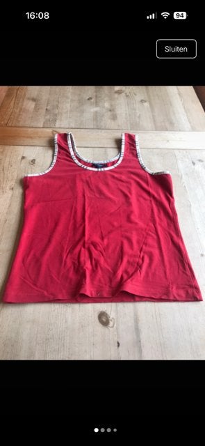 Topje Burberry, Maat 42/44 (L), Ophalen of Verzenden, Burberry, Zonder mouw