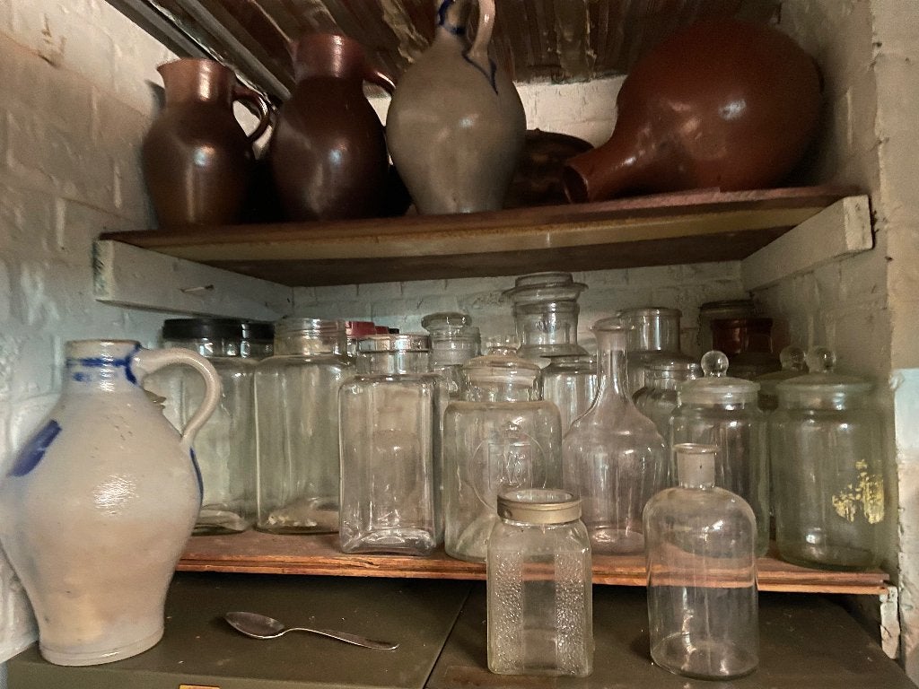 Voorraadpotten glas - keramiek, Huis en Inrichting, Ophalen, Glas